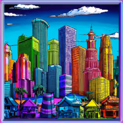 Cyberlight Cityscape - Fine DigitAIzed Art #2022