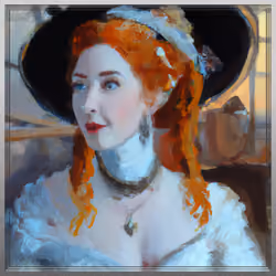 Elegance in Repose - Fine DigitAIzed Art #581