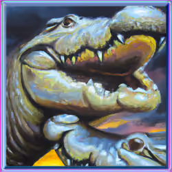 Primal Grin - Fine DigitAIzed Art #580