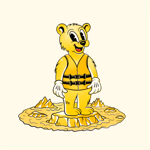 Gold Bipolar Bear