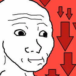 wojak red arrows background