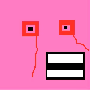 pink wojak square face