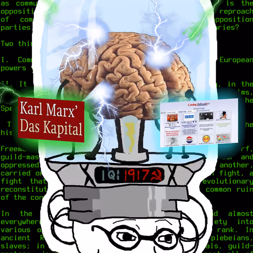 wojak communist brain