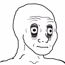 wojak wide eyes vertically