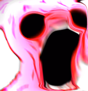 pink wojak black eyes mouth