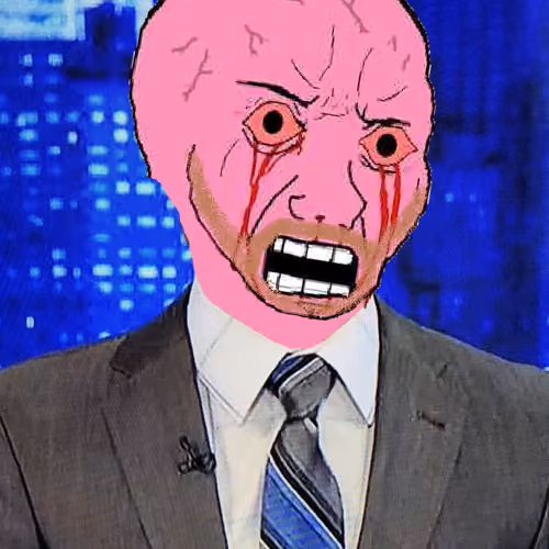 pink wojak news anchor