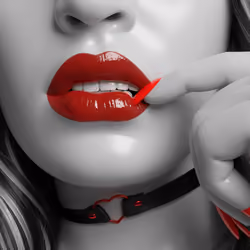Red lipstick