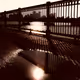 by the river