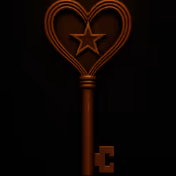🧿 Copper Key #61 – Sticker Sigil