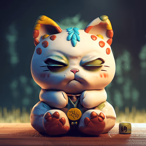 Bored Maneki Zen