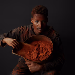 Ethiopia - Portraits - Portrait of Temame, a berbere grind house worker  
