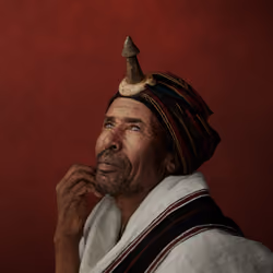 Ethiopia - Portraits - Portrait of Gash Megersa with Aba Gadaa attire 