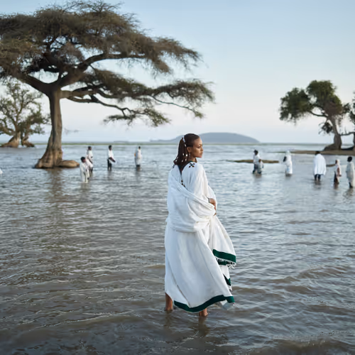 Ethiopia - Orthodox Tewahedo Church Members at Ziway
