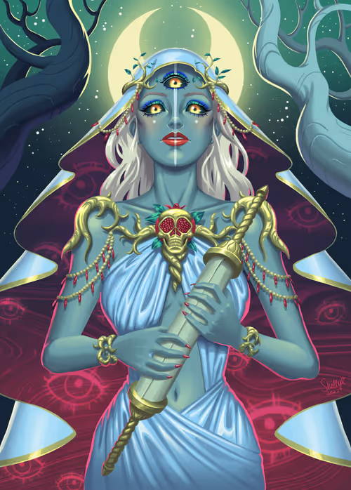 The High Priestess by SHELLY SONEJA - Core Tarot (25 of 152)