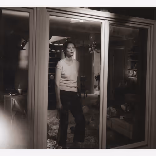 Dream House, 2002, [Tilda Swinton living room] 8 x 10 Black and White Polaroid Study [No. 2]