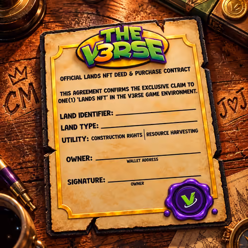 V3RSE Land Deed: Founder's Edition (sealed)