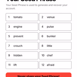 Your Seed Phrase #220