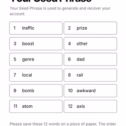 Your Seed Phrase #153