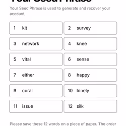 Your Seed Phrase #219