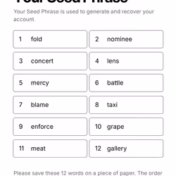 Your Seed Phrase #454