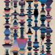 032 - Violet Vintage Abacus Totem