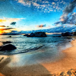 Evening on the Beach in Virgin Gorda #0300
