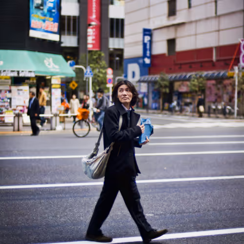 Man Crossing Street #0892
