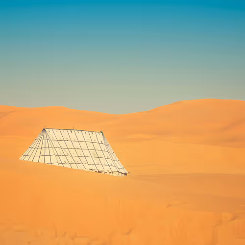 Coming Over the Hill to Find Relief in the Sahara Desert #0412