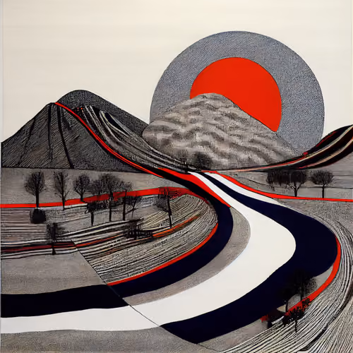 Ukiyo-e Landscape by Warwick #34
