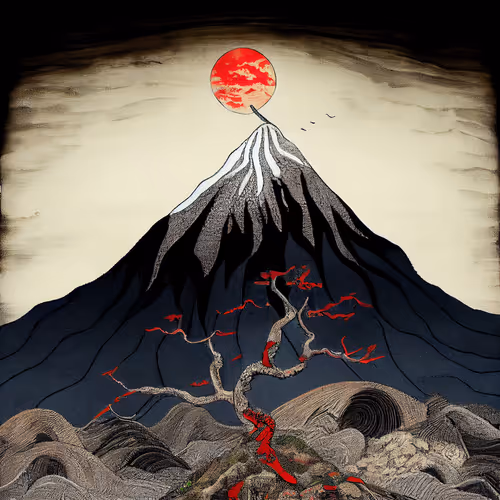 Ukiyo E Landscape By Warwick