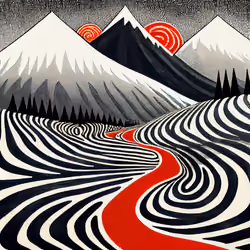 Ukiyo-e Landscape by Warwick #213