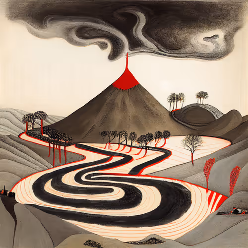 Ukiyo E Landscape By Warwick