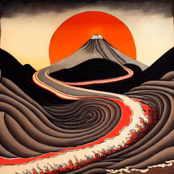 Ukiyo-e Landscape by Warwick #66
