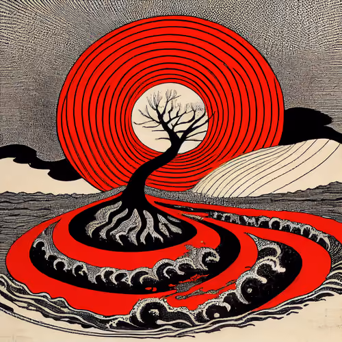 Ukiyo-e Landscape by Warwick #561