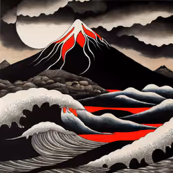 Ukiyo-e Landscape by Warwick #342