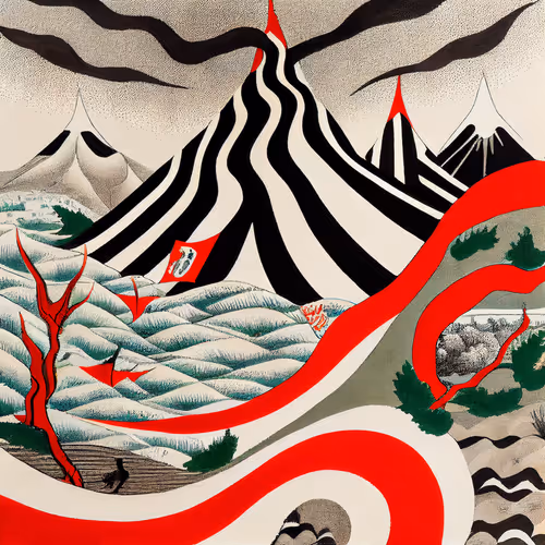 Ukiyo-e Landscape by Warwick #623