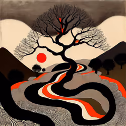 Ukiyo-e Landscape by Warwick #411