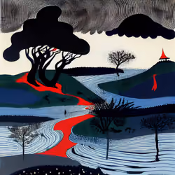 Ukiyo-e Landscape by Warwick #230
