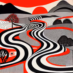 Ukiyo-e Landscape by Warwick #360