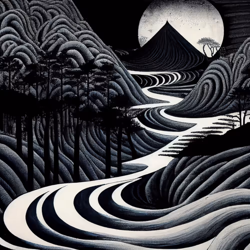 Ukiyo-e Landscape by Warwick #422
