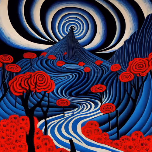 Ukiyo E Landscape By Warwick