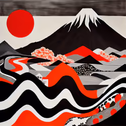 Ukiyo-e Landscape by Warwick #421