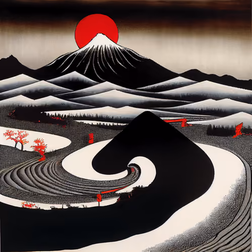 Ukiyo-e Landscape by Warwick #115