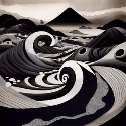 Ukiyo-e Landscape by Warwick #338