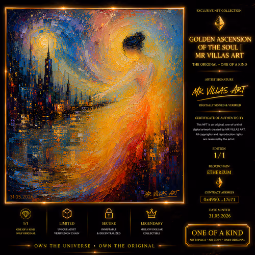 GOLDEN ASCENSION OF THE SOUL | MR VILLAS ART