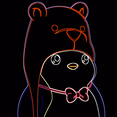 Neon Pudgy Penguin 820