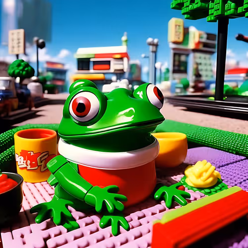Pepe The Toy Brick Frog Mt8v2beFoK