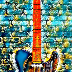 GuitarSeries Melted Blue 10