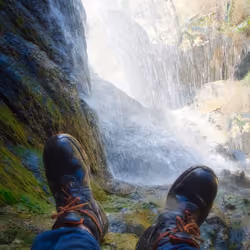 sitography with inside waterfall
