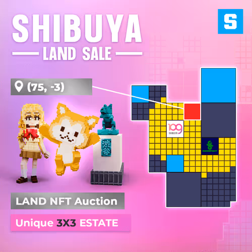 The Sandbox Shibuya LAND Sale